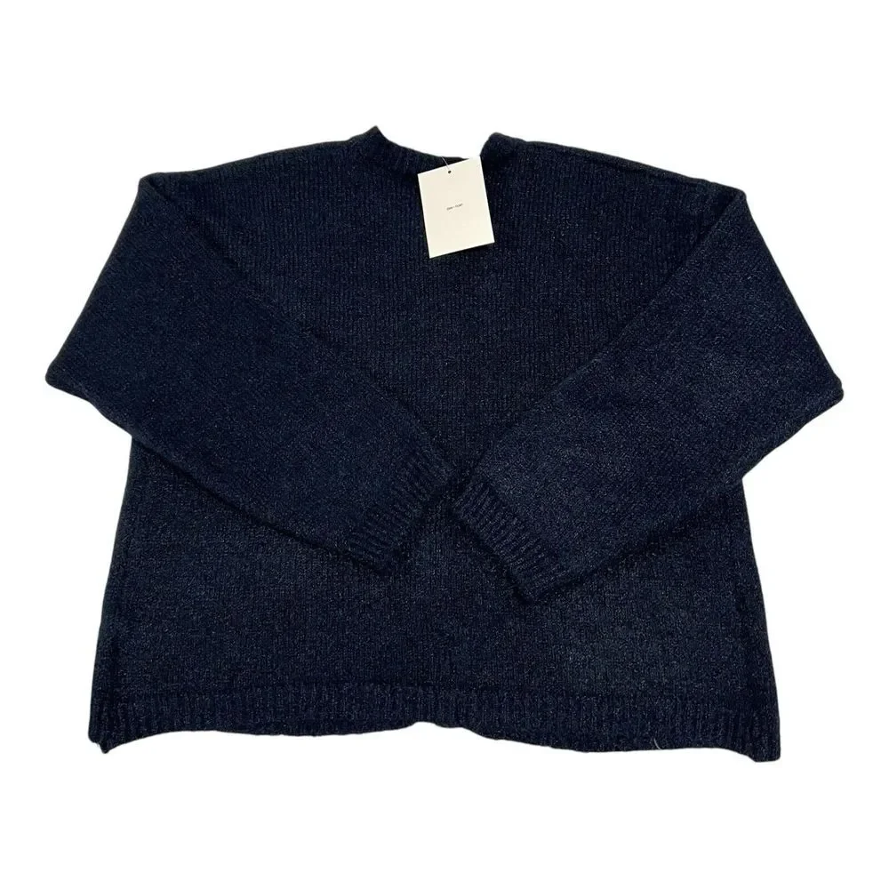OAK‎ + FORT Cozy Knit Oversized Cardigan Women's CG-14554-W-Navy Print-S NWT $68